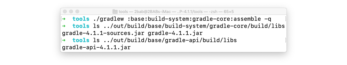 Figure 2.7.4: The build result of "assemble"