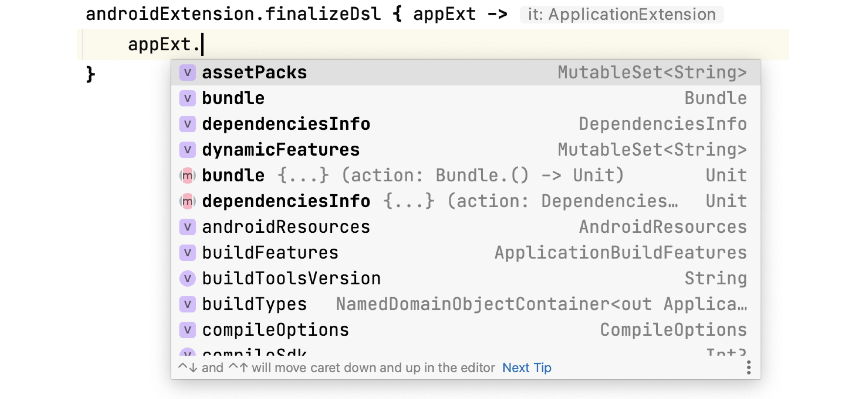 Figure 3.3.4: finalizeDsl(...) APIs