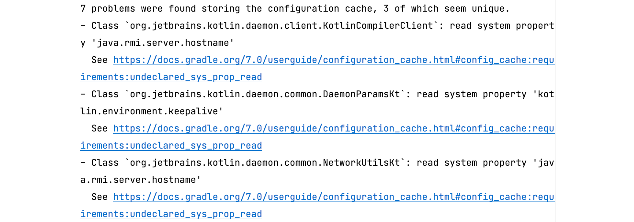 Figure 4.5.2: The Kotlin Gradle Plugin Issue