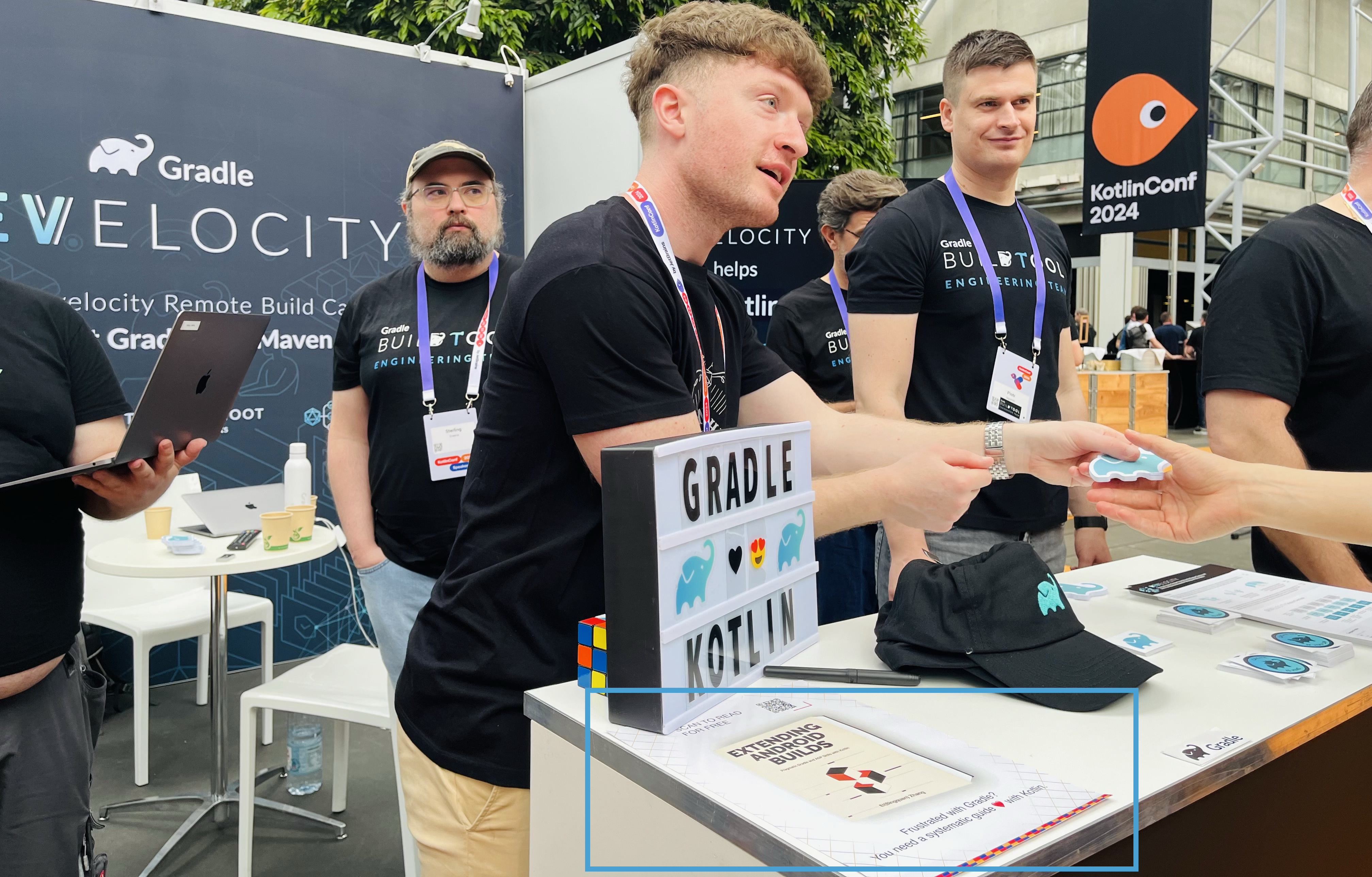 The book was featured by Gradle on KotlinConf 2024 at its official booth.